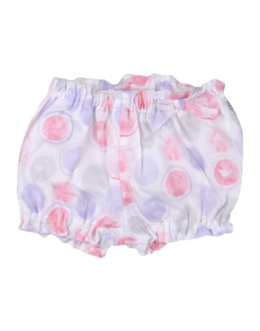 Armani Junior White Girl Cotton Shorts