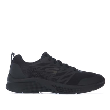 Skechers Kinder Quick Sprint Turnschuhe für Jungen in Schwarz