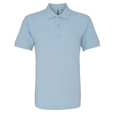 Asquith & Fox Mens Plain Kurzarm-Poloshirt (Sky)