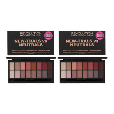 Revolution New-Trals vs Neutrals Eyeshadow Palette 16 x 1g x 2