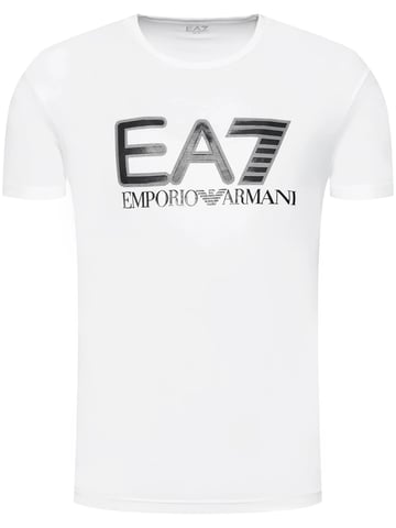 EA7 Emporio Armani Men's Short Sleeve T-Shirt, White