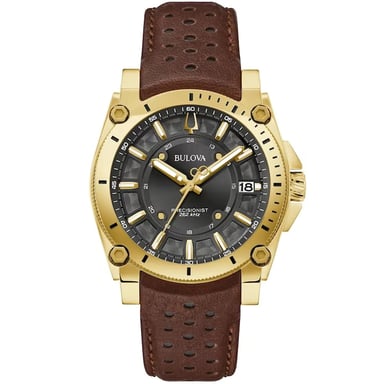 Bulova Precisionist Icon Herrenbraun Uhr 97B216