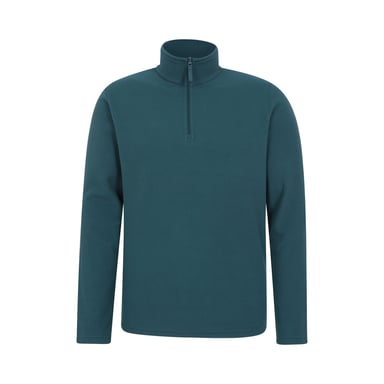 Mountain Warehouse - "Camber II" Fleece-Oberteil mit halbem Reißverschluss für Herren (Benzin)