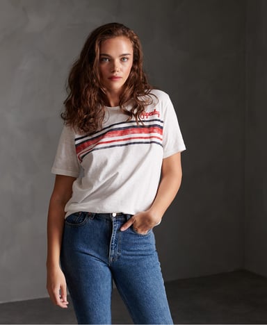SUPERDRY T-shirt rayé Retro