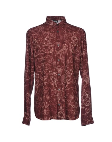 Just Cavalli Maroon Print Shirt