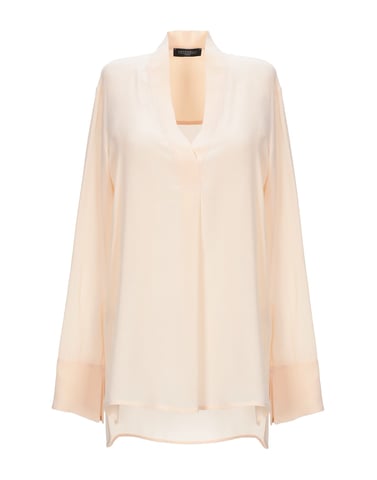 Antonelli Sand Silk Long Sleeve Blouse