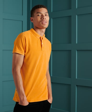 SUPERDRY Polo Vintage Destroyed en coton biologique