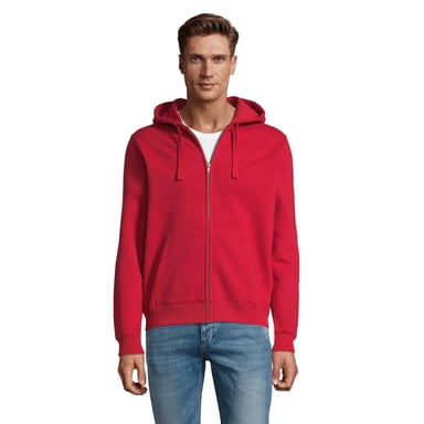 SOLS - "Spike" Hoodie mit durchgehendem Reißverschluss für Herren (Rot)
