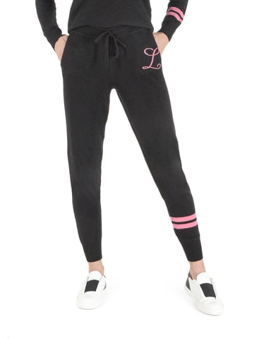 Crown Of Edinburgh Pantalon De Survãªtement En Cachemire Morningside Noir L