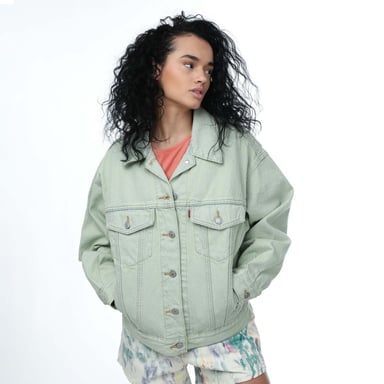 Veste 90's Trucker Levis Pour Femme en Vert