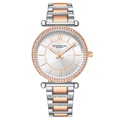 Rose Gold und Silber Aria Quartz 36mm