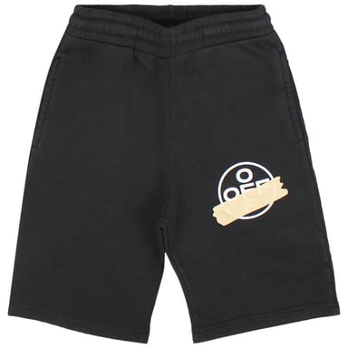 Off-White Tape Arrow Logo Schwarze Sweatshorts