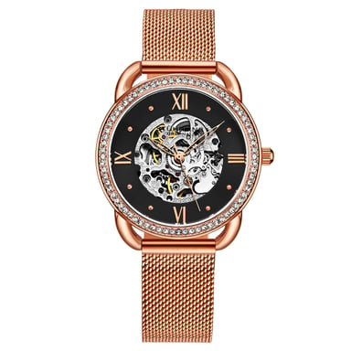 Rose Gold und Schwarz Automatik 36mm