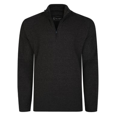 KAM 1/4 Zip Jumper Sweatshirt Plus Size