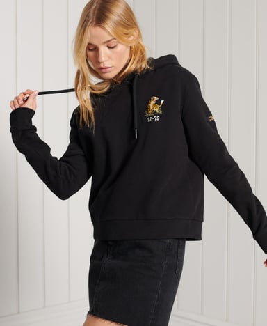 Superdry Sweat à capuche court style militaire