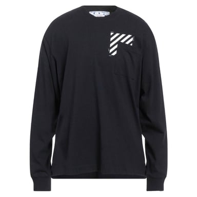Off-White Diag Skate Tasche Langarm T-Shirt schwarz