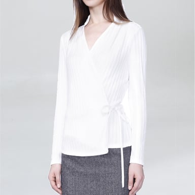 Wickel-Strickjacke