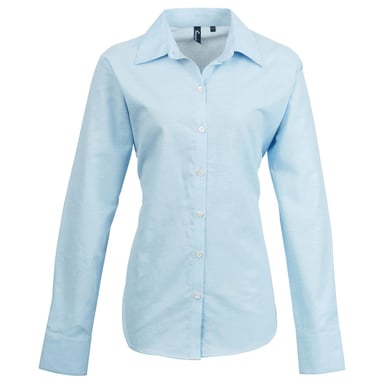 Premier - "Signature" Hemd für Damen Langärmlig (Hellblau)