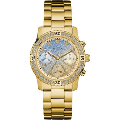 Guess W0774L2 Analog Quarz Stahl Gold Damenuhr