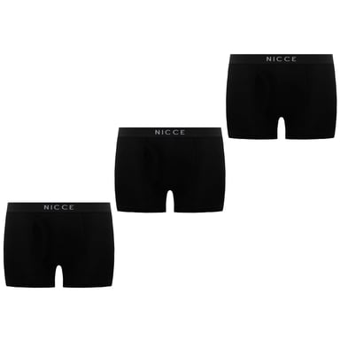 Nicce 3er-Pack Cubar Herren-Boxershorts in Schwarz