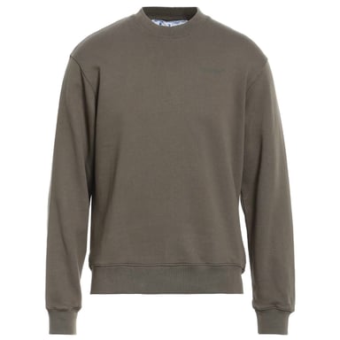 Off-White Diag Line Skate Logo Grün Sweatshirt