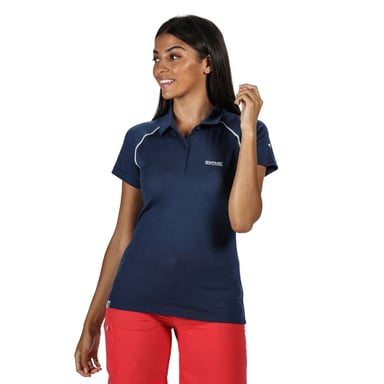 Regatta - "Kalter" Poloshirt für Damen kurzärmlig (Dunkles Jeansblau)