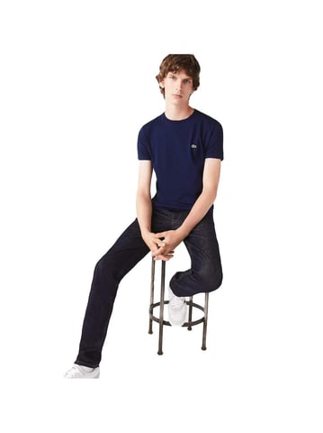 Lacoste Herren T-Shirt Jersey aus Pima-Baumwolle uni