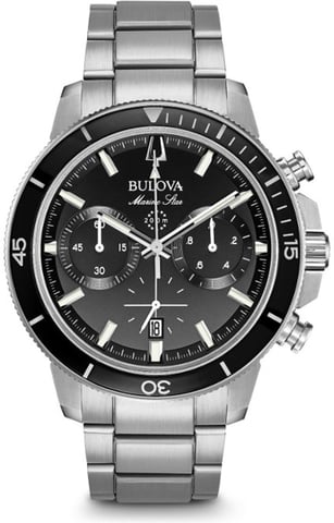 Bulova Marine Star Herrenuhr Silber 96B272