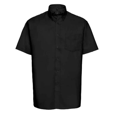 Russell Collection - "Oxford" Formelles Hemd für Herren (Schwarz)