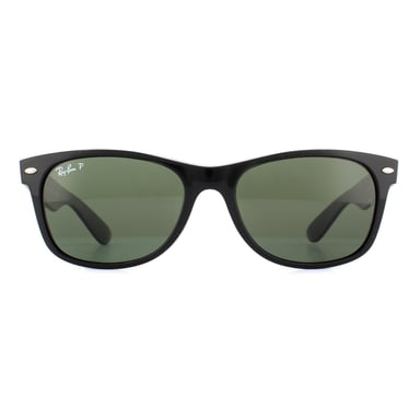 Lunettes De Soleil Ray-Ban Newfarer 2132 901/58 Noir Vert G-15 Polarisé 55mm