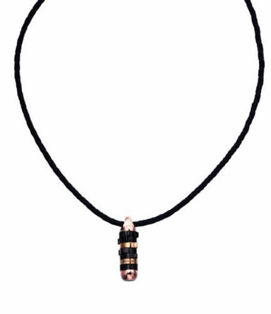 Polizei: Schwarzes Lederhalsband "Cam"