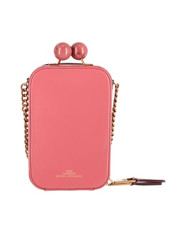 Marc Jacobs The Vanity Umhängetasche aus pinkfarbenem Leder