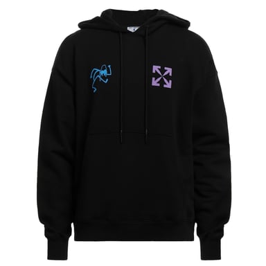 Off-White Skater Stick Mann Schwarz Hoodie