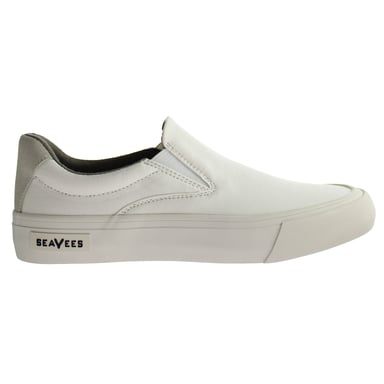 Seavees Hawhrone Slip auf Standard Bleach Poplin Twill von weißen Frauenschuhen