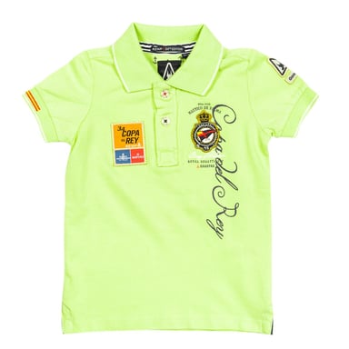 Kinder-Poloshirt mit kurzen Ärmeln und Reverskragen 37700054
