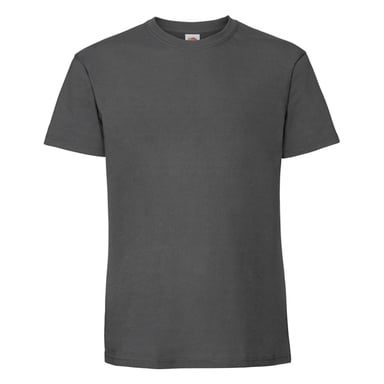 Fruit of the Loom Herren Iconic Premium Ringspun Baumwolle T-Shirt (Light Graphite)