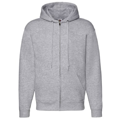 Fruit Of The Loom Herren Zip durch Hoodie Sweatshirt / Hoodie (Heather Grey)