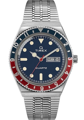 Timex Q Reissue Herrenuhr Silber TW2T80700