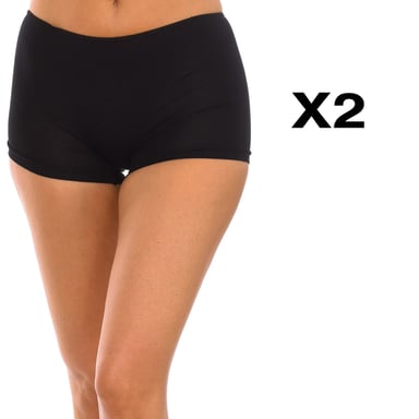 Pack-2 Mikrofaser-Shorts für Frauen Q-EN901