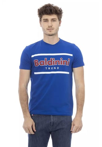 Rundhals-T-Shirt mit Frontprint