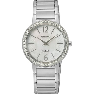 Seiko  Silber Damen Armbanduhr SUP467P1