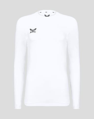 T-shirt de performance à manches longues sur les femmes en noir / blanc