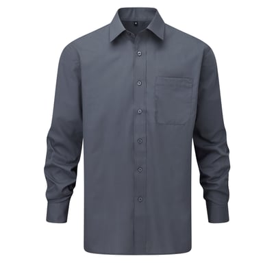 Russell Collection - Hemd für Damen Langärmlig (Grau)