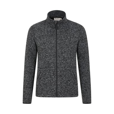 Mountain Warehouse Herren Idris III Full Zip Fleece Jacke (Schwarz)