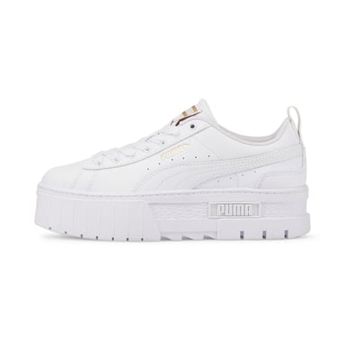 PUMA Kids Girls Mayze Leather Youth Trainers Sports Shoes
