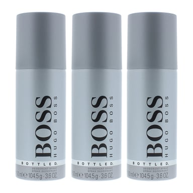 Hugo Boss Bottled Deodorant Spray 150ml x 3