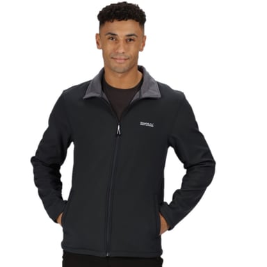 Regatta Mens Cera V Wind Resistant Soft Shell Jacke (Schwarz)
