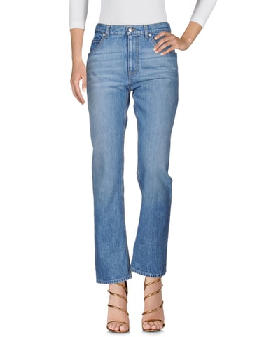 Alexander McQueen Blue Cotton Jeans