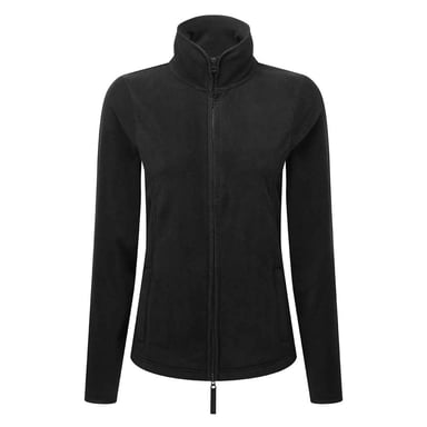 Premier Womens/Ladies Artisan Contrast Trim Fleece Jacket (Schwarz/Schwarz)