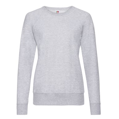 Fruit of the Loom - Sweatshirt Leicht für Damen Raglanärmel (Grau meliert)